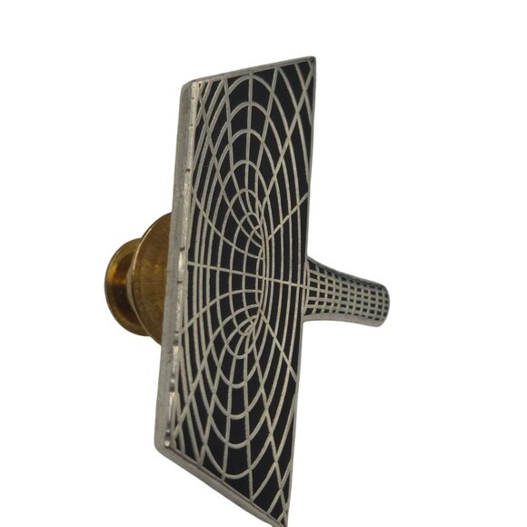 VTG Brooch BlackHole Science Nerd Space Funny Gift Jewelry Stem Wearable Art Pin - Picture 7 of 9